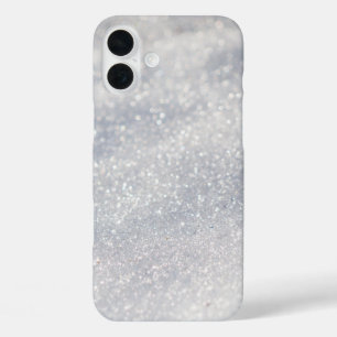 Funda iPhone 16 Plus Nieve brillante negra y blanca