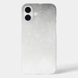 Funda iPhone 16 Plus Nieve brillante negra y blanca