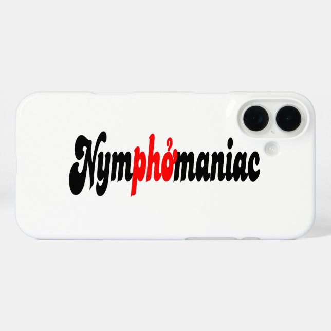 Funda iPhone 16 Plus Ninfomaniaco (Reverso  (Horizontal))