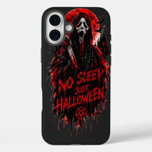 Funda iPhone 16 Plus No dormir solo grito de Halloween Diseño gótico de