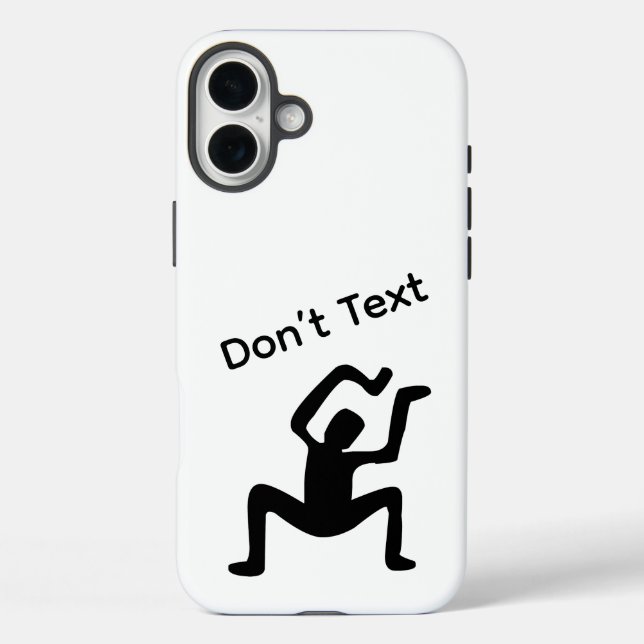 Funda iPhone 16 Plus No envíes mensajes de texto (Reverso )