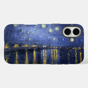 Funda iPhone 16 Plus Noche estrellada sobre el Ródano