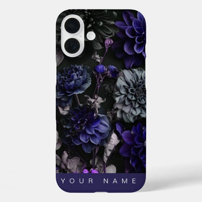 Funda iPhone 16 Plus Noir Garden Blue (Reverso )