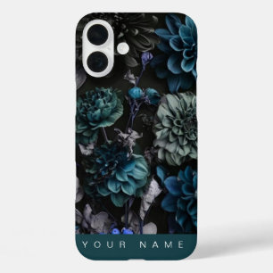 Funda iPhone 16 Plus Noir Garden Verde azulado
