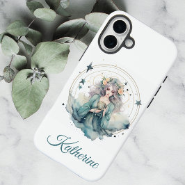 Funda iPhone 16 Plus Nombre de Bruja Celestial Boho