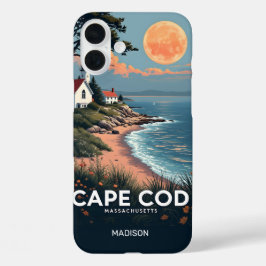 Funda iPhone 16 Plus Nombre personalizado Cabo Cod Massachusetts