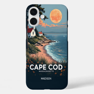Funda iPhone 16 Plus Nombre personalizado Cabo Cod Massachusetts