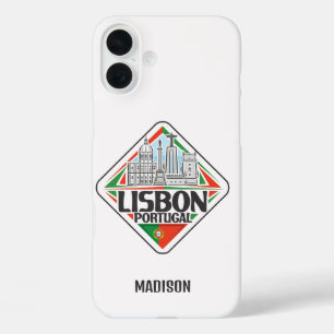 Funda iPhone 16 Plus Nombre personalizado Lisboa Portugal