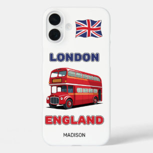 Funda iPhone 16 Plus Nombre personalizado Londres Inglaterra