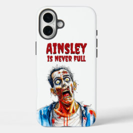 Funda iPhone 16 Plus Nunca Zombie Completo Funny Watercolor Design