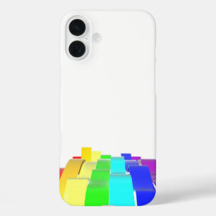 Funda iPhone 16 Plus Ondas arco iris