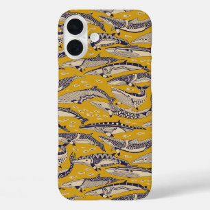 Funda iPhone 16 Plus oro de las ballenas minke