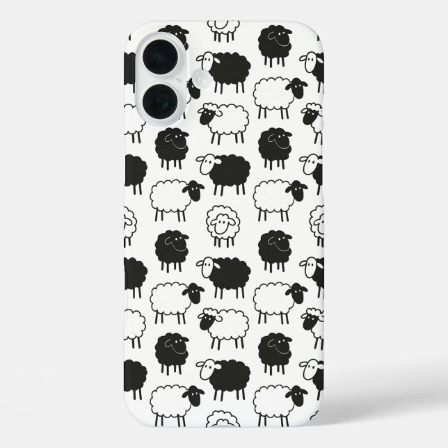 Funda iPhone 16 Plus Ovejas (Reverso )