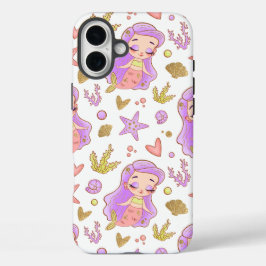 Funda iPhone 16 Plus Paisaje marino con playa, gran ola y caso de mar