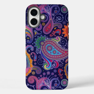Funda iPhone 16 Plus Paisley Purple Pink