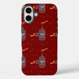 Funda iPhone 16 Plus Pájaro libre Jaula para pájaros Arte popular Man
