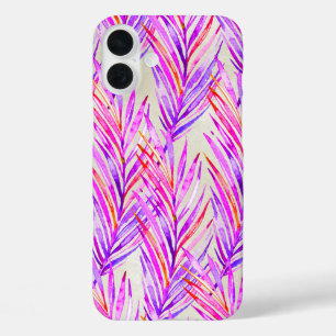 Funda iPhone 16 Plus Palm Whisperer Hawai Tropical Pink