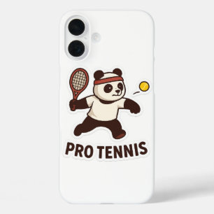 Funda iPhone 16 Plus Panda Pro Tennis Pegatina - Diseño Deportivo Cuto