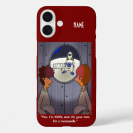 Funda iPhone 16 Plus Paseo por la luna