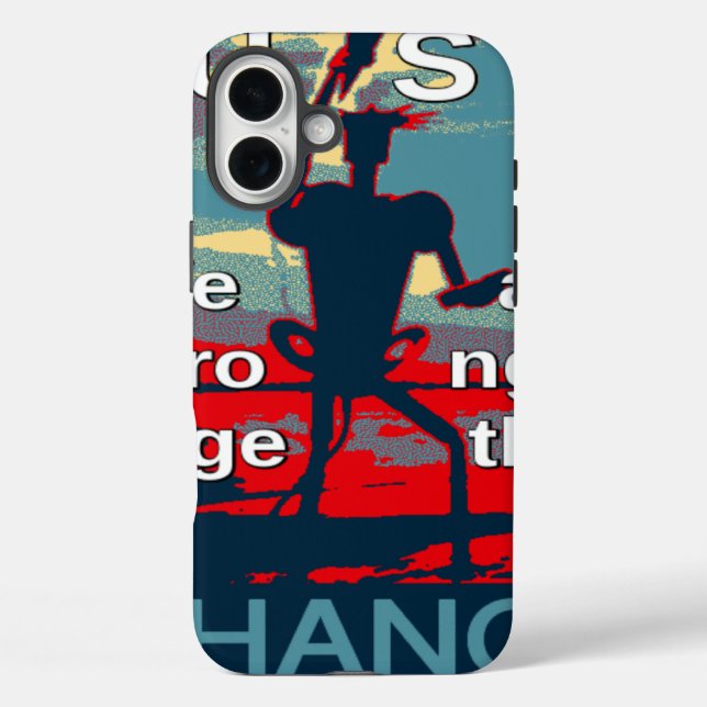 Funda iPhone 16 Plus Patriotic USA Hope Graphic Art Print Design (Reverso )