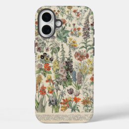 Funda iPhone 16 Plus Patrón botánico vintage