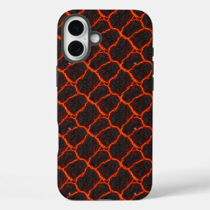 Funda iPhone 16 Plus Patrón continuo de flujo de lava