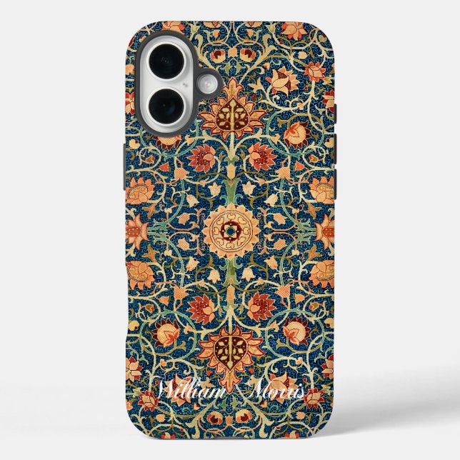 Funda iPhone 16 Plus Patrón de alfombras de Holland Park - William Morr (Reverso )