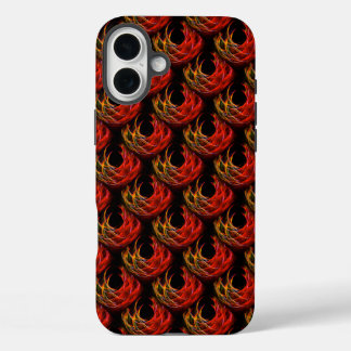Funda iPhone 16 Plus Patrón de Arte Abstracto Moderno Boho Elegante Lin