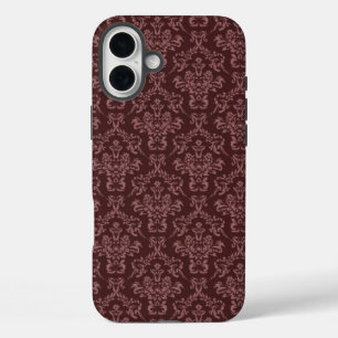 Funda iPhone 16 Plus Patrón de Damasco púrpura