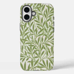 Funda iPhone 16 Plus Patrón de ramas verdes frondosas