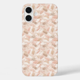 Funda iPhone 16 Plus Patrón de trazo de pincel abstracto
