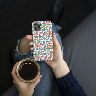 Funda iPhone 16 Plus Patrón de verano tropical de flamenco