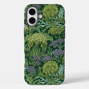 Funda iPhone 16 Plus Patrón floral sin costuras al estilo de William Mo