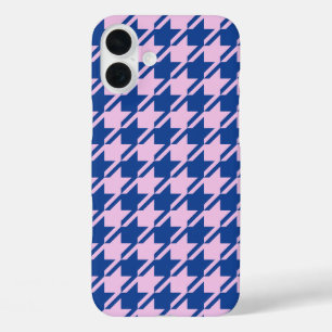 Funda iPhone 16 Plus Patrón rosa y azul de Houndstap