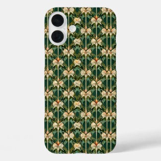 Funda iPhone 16 Plus Patrones botánicos repetitivos