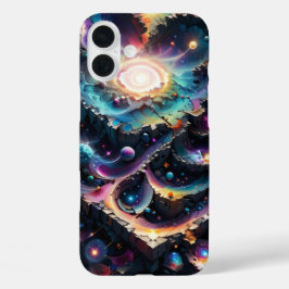 Funda iPhone 16 Plus Patrones estéticos de galaxia