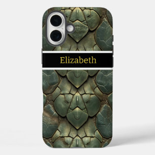 Funda iPhone 16 Plus Patrones vibrantes e intrincados de piel de serpie