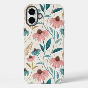 Funda iPhone 16 Plus Pattern Echineceas Glitter