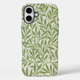 Funda iPhone 16 Plus Pattern of green leafy branches 