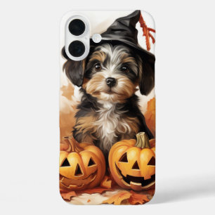 FUNDA iPhone 16 PLUS PERRO ADORABLE DE HALLOWEB CON BOMBA