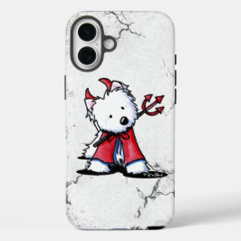 Funda iPhone 16 Plus Perro Westie del Pequeño Diablo