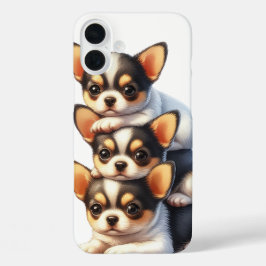 FUNDA iPhone 16 PLUS PERROS CHIHUAHUA DE PUPPY