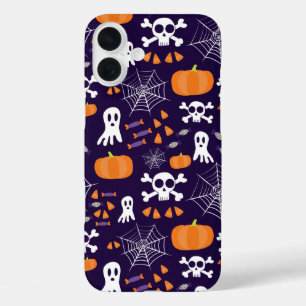 Funda iPhone 16 Plus Personajes Divertidos y Espeluznantes de Halloween