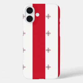 Funda iPhone 16 Plus Personalizable de bandera de Malta