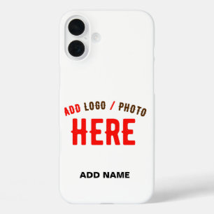 FUNDA iPhone 16 PLUS PERSONALIZABLE MODERNO ESTILO BLANCO VERIFICADO MA