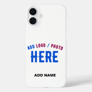 FUNDA iPhone 16 PLUS PERSONALIZABLE MODERNO ESTILO BLANCO VERIFICADO MA