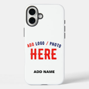 FUNDA iPhone 16 PLUS PERSONALIZABLE MODERNO ESTILO BLANCO VERIFICADO MA