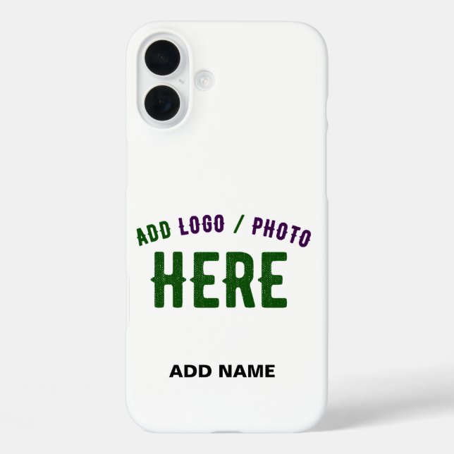 FUNDA iPhone 16 PLUS PERSONALIZABLE MODERNO ESTILO BLANCO VERIFICADO MA (Reverso )
