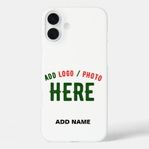 FUNDA iPhone 16 PLUS PERSONALIZABLE MODERNO ESTILO BLANCO VERIFICADO MA