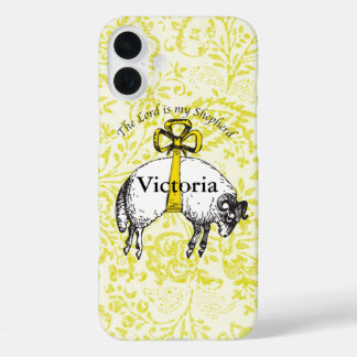 Funda iPhone 16 Plus Personalizado El SEÑOR es mi pastor Salmo 23